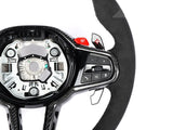 AutoTecknic G8X LCI Alcantara Steering Wheel - G8X M2/ M3/ M4 by AutoTecknic ATK-BM-0389-H-NACC