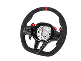 AutoTecknic G8X LCI Alcantara Steering Wheel - G8X M2/ M3/ M4 by AutoTecknic ATK-BM-0389-H-ACC