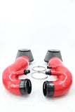 VTT BMW G90/G99 M5 S68 Turbo-Forward Full Flow Intake System by Vargas Turbo Technologies VTT-G9X-INTAKE-RED-WHT