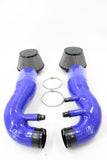 VTT BMW G90/G99 M5 S68 Turbo-Forward Full Flow Intake System by Vargas Turbo Technologies VTT-G9X-INTAKE-BLU-WHT