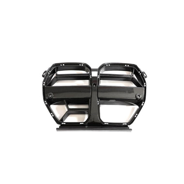 Velt Sport Carbon Fiber Front Kidney Grill (V2) - BMW / G80 M3 / G82 / G83 M4 (w/o Acc) by Velt Sport VELT-EXT-0082