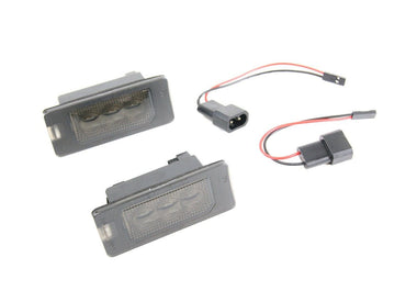 License Plate Lights (Set of 2 LED Housings) - BMW / E39 / E6X / E7X / E9X by emK Lighting V-03010313