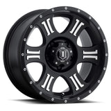 ICON Alloys Shield 20" 5x150 Satin Black Machined | ico1020905556MB