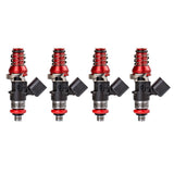 Injector Dynamics ID1050X Injectors 14mm Grey Adaptor Top (Set of 4)
