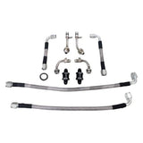 JHM - Stainless Braided Turbo Oil Line and Strainer/Screen Relocation Kit (JHM - Serviceable) for TSB - 2044640 on C7 S6 - S7 - RS7 and D4 A8 - S8 4.0T by JH Motorsports JHM-079115175G-TSB-2044640