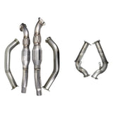 JHMotorsports Exhaust - COMPLETE High-Flow Cat Downpipes (JHM Combo) - Audi / B8 / S4 / S5 / Q5 / SQ5 / C7 / A6 / A7 / 3.0T w/ 2.5" CB Connection by JH Motorsports JHM-B8C7DPHFC25-RP-CMBO