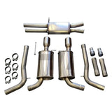 Exhaust - JHM - 2.5" Performance Cat-back for C6-A6 3.0T by JH Motorsports JHM-C6A630TCBE