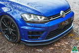 Flow Designs Mk7 Golf R Wagon Chassis Mounted Front Lip Splitter V3 by Flow Designs GLMK7RUSF-FW