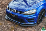 Flow Designs Mk7 Golf R Wagon Chassis Mounted Front Lip Splitter V3 by Flow Designs GLMK7RUSF-FEX