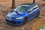 Flow Designs Mk7 Golf R Wagon Chassis Mounted Front Lip Splitter V3 by Flow Designs GLMK7RUSF-FEX-FW