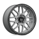 KMC Wheels KM535 Grenade Off-Road 20" 5x127 Matte Gray Matte Black Lip by KMC Wheels KM53529050418