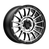 KMC Wheels KM542 Impact 17" 5x114.3 Satin Black Machined by KMC Wheels KM54278012535