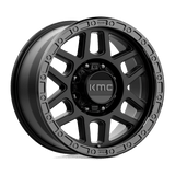 KMC Wheels KM544 Mesa 18" 8x180 Satin Black With Gloss Black Lip by KMC Wheels KM54489088718