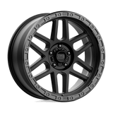 KMC Wheels KM544 Mesa 17" 5x127 Satin Black With Gloss Black Lip by KMC Wheels KM54478550700