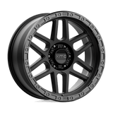KMC Wheels KM544 Mesa 20" 6x139.7 Satin Black With Gloss Black Lip by KMC Wheels KM54429068700
