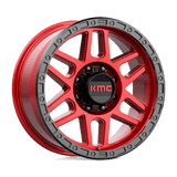 KMC Wheels KM544 Mesa 20" 8x165.1 Candy Red With Black Lip by KMC Wheels KM54429080900