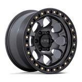 KMC Wheels KM550 Riot SBL 17" 5x127 Anthracite With Satin Black Lip by KMC Wheels KM550AB17855010
