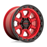 KMC Wheels KM548 Chase 18" 8x165.1 Candy Red With Black Lip by KMC Wheels KM54889080900
