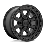 KMC Wheels KM548 Chase 20" 5x127 Satin Black With Gloss Black Lip by KMC Wheels KM54829050700
