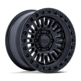 KMC Wheels KM554 Aztec 17" 5x127 Matte Black W/ Gloss Black Lip by KMC Wheels KM554MB17855000