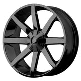 KMC Wheels KM651 Slide 22" 5x150 Gloss Black by KMC Wheels KM65122958350T