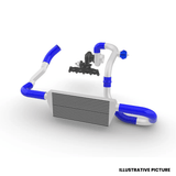 VW GOLF 1.8 20V TRANSVERSAL FRONT MOUNT INTERCOOLER KIT FOR TMA06 - BLUE HOSES by SPA Performance NTA03