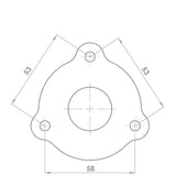 SPA Performance "L" Fitting Wastegate Block Off Flange by SPA Performance LGTPVL02