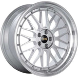 BBS LM 20" 5x130 Diamond Silver / Diamond Cut Lip w/ Black Barrel by BBS LM471DSPK-BKBD