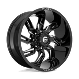 Fuel Wheels D747 Lockdown 20" 5x139.7 Gloss Black Milled by Fuel Offroad D7472090B450