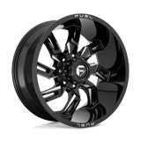 Fuel Wheels D747 Lockdown 20" 5x127 Gloss Black Milled by Fuel Offroad D74720007547