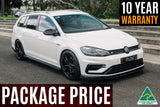 Flow Designs Mk7.5 Golf R Wagon Full Lip Splitter Set by Flow Designs GLMK75RWPK0