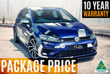Flow Designs Mk7.5 Golf R Full Lip Splitter Set with Flow-Lock Rear Diffuser by Flow Designs GLMK75RPK0