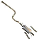 Techtonics Visible Under Rear Valance (No Cut-Out) / Less Resonator / Borla Techtonics Aluminized 2.5" Cat Back Exhaust (Fits 2.5") - VW / Mk4 / 1.8T / VR6 / Golf / Beetle / TDI 253-460TBNV