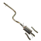 Techtonics Visible tailpipe with rear valance cut out / Less Resonator / Magnaflow Techtonics Stainless 2.5" Cat Back Exhaust (Fits 55mm) - VW / Mk4 / 1.8T / VR6 / Golf / Beetle / TDI 252-460MNC