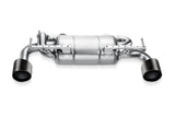 Akrapovic 09-17 Nissan 370Z Slip-On Line (SS) w/ Carbon Tips by Akrapovic M-NIZ34H-C