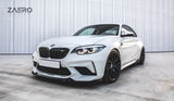 Zaero Design BMW M2 Competition F87 EVO-S Gloss Black Front Splitter by Zaero Design ZA-F87C-EVO-S-FS