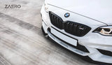 Zaero Design BMW M2 Competition F87 EVO-S Gloss Black Front Splitter by Zaero Design ZA-F87C-EVO-S-FS