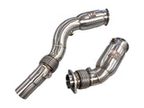 MAD US S55 Catted Downpipes M2C M3 M4 W/ Flex Section by MAD MAD-2050