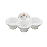 SeaSucker White SeaSucker 3-Cup Holder - Vertical Mount MC5311W