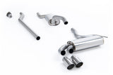 Milltek Downpipe Back Exhaust - Audi Coupe UR Quattro 20v Turbo by Milltek MCXAU107