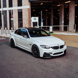 MHC+ BMW M3/M4 Performance Style Front Splitter In Gloss Pre Preg Carbon Fiber (F80/F82/F83) by MHC+ MHCP-F80F82-CF-FS001