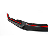 MHC+ BMW M2 Competition S55 GT Style Front Splitter In Gloss Pre Preg Carbon Fiber (F87C) by MHC+