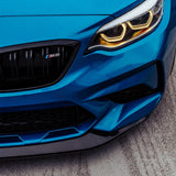 MHC+ BMW M2 Competition S55 GT Style Front Splitter In Gloss Pre Preg Carbon Fiber (F87C) by MHC+