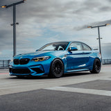 MHC+ BMW M2 Competition S55 GT Style Front Splitter In Gloss Pre Preg Carbon Fiber (F87C) by MHC+