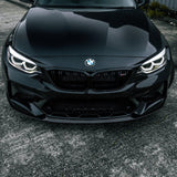 MHC+ BMW M2 Competition Performance Style Front Splitter In Gloss Pre Preg Carbon Fiber (F87C) by MHC+ MHCP-F87C-CF-FS002