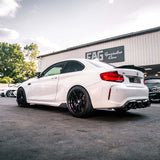 MHC+ BMW M2/2 Series Ducktail Rear Spoiler In Pre Preg Carbon Fiber (F22/F87) by MHC+ MHCP-F87F22-CF-SL004