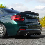 MHC+ BMW M2/2 Series Ducktail Rear Spoiler In Pre Preg Carbon Fiber (F22/F87) by MHC+ MHCP-F87F22-CF-SL004