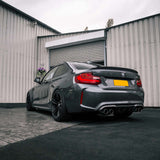 MHC+ BMW M2/M2 Competition Performance Style Rear Diffuser In Gloss Pre Preg Carbon Fiber (F87) by MHC+ MHCP-F87-CF-RD001