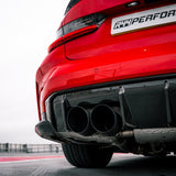 MHC+ BMW M3/M4 OEM Style Rear Diffuser In Pre Preg Carbon Fiber (G80/G81/G82/G83) by MHC+ MHCP-G80G82-CF-RD001