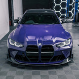 MHC+ BMW M3/M4 CSL Style Front Splitter In Pre Preg Carbon Fiber (G80/G81/G82/G83) by MHC+ MHCP-G80G82-FS005